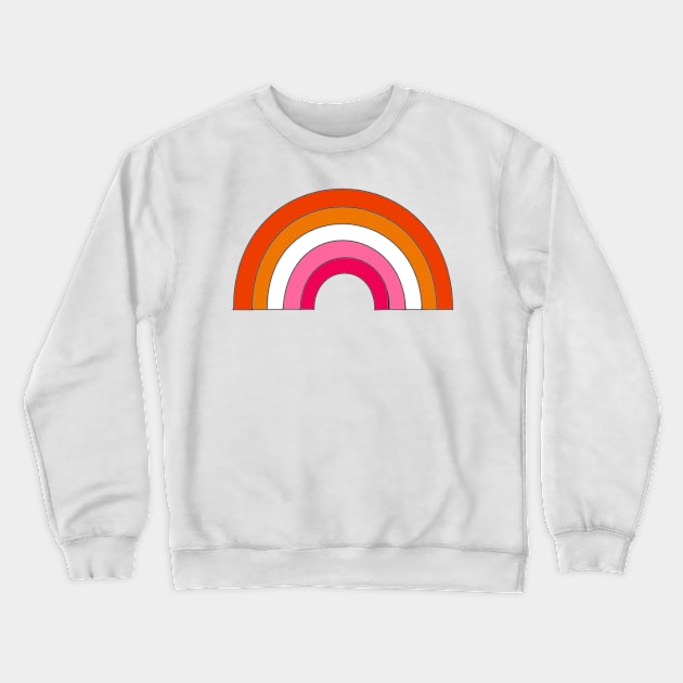 Lesbian Rainbow Crewneck Sweatshirt by ThatGoodShirt